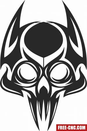 Skull cliparts - Free dxf for laser cutting and plasma