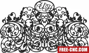 Decorative pattern wall door - Download free dxf for cnc plasma cutting