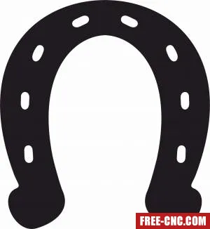 Horseshoe sign - Download free dxf for cnc plasma cutting