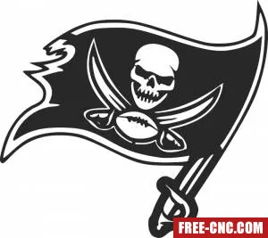 Tampa bay buccaneers nfl logo - free dxf download