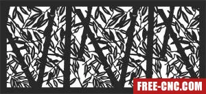 Screen decorative screen - Free dxf files ready to cut