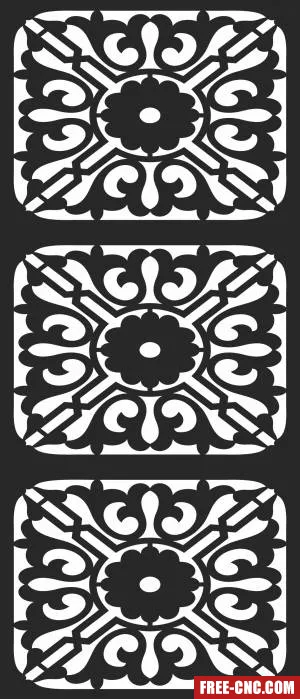 Decorative door screen pattern screen pattern - Free dxf files ready to cut Decorative door screen pattern screen pattern - Free dxf files ready to cut