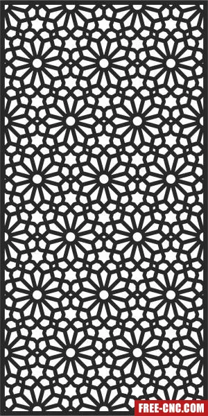 Decorative pattern decorative screen wall - Download free dxf for cnc plasma cutting
