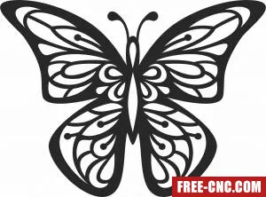 Butterfly clipart - Free dxf files ready to cut