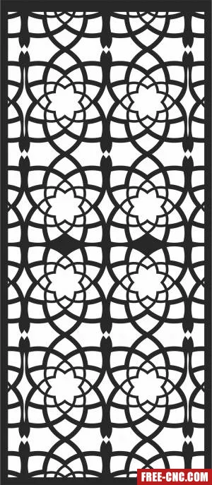 Door wall screen wall screen - Free dxf for laser cutting and plasma