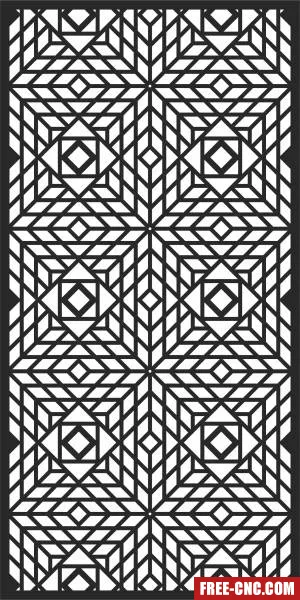 Decorative door decorative pattern wall pattern decorative - Free dxf files ready to cut