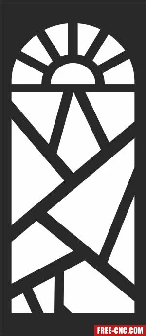 Door pattern door pattern wall door - Free dxf files ready to cut