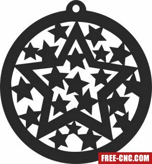 Christmas stars decoration ornament - Download free dxf for cnc plasma cutting