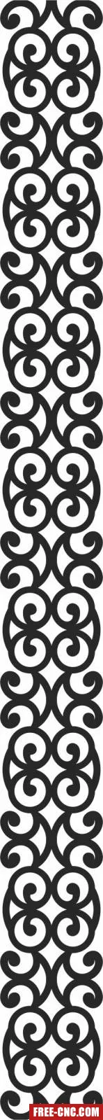 Screen door screen decorative decorative - Download free dxf for cnc plasma cutting