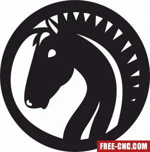 Trojan horse decal - free dxf download