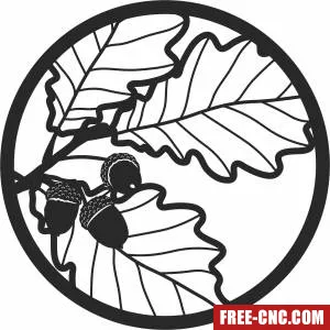 Aok leaves wall decor - Free dxf files ready to cut