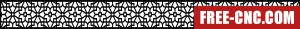 Screen pattern screen pattern door - Free dxf files ready to cut