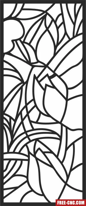 Pattern decorative screen decorative door wall screen - Free dxf files ready to cut