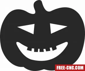 Halloween pampking silhouette - Download free dxf for cnc plasma cutting