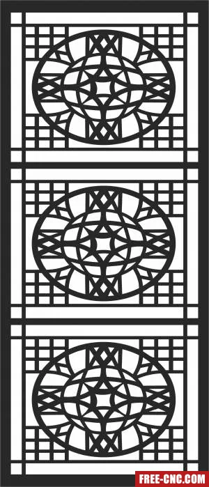 Door decorative wall decorative door pattern - Free dxf download