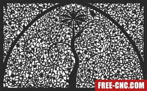 Decorative pattern wall screen - Free dxf files ready to cut