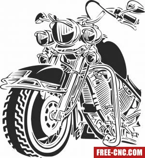 Harley motorcycle bike motor - Download free dxf for cnc plasma cutting