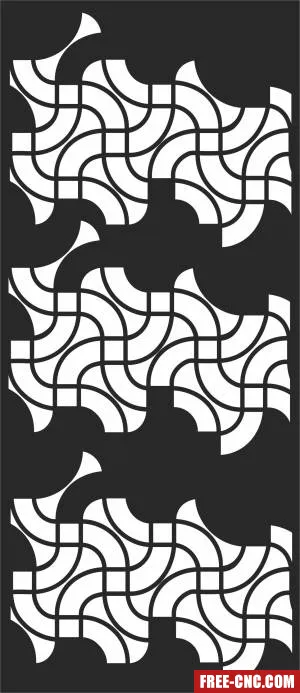 Pattern screen wall - Free dxf for laser cutting and plasma
