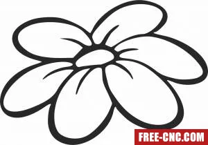 Floral roses flowers clipart - Download free dxf for cnc plasma cutting