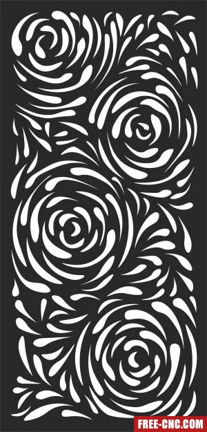 Wall pattern wall door decorative pattern - Download free dxf for cnc plasma cutting