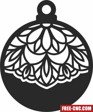 Christmas ornament - Download free dxf for cnc plasma cutting