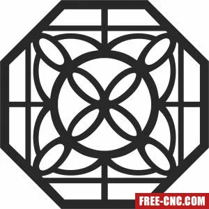 Pattern mandala wall arts - Free dxf files ready to cut