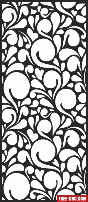 Wall decorative door decorative pattern decorative door - Free dxf files ready to cut