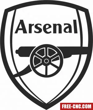 Arsenal football club logo - Download free dxf for cnc plasma cutting