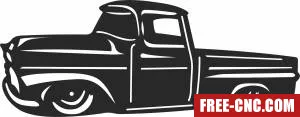 Farm truck retro - Download free dxf for cnc plasma cutting