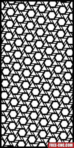 Decorative panels for doors wall screen pattern - free dxf download