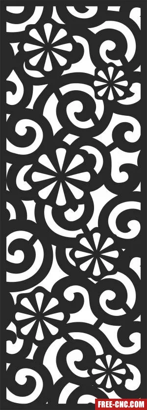 Decorative wall pattern - Download free dxf for cnc plasma cutting