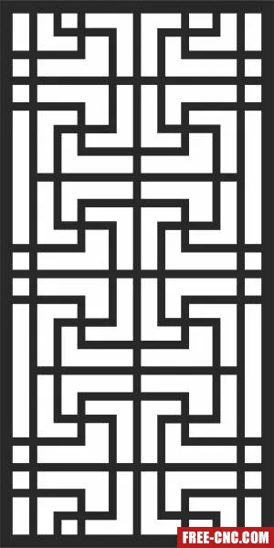 Pattern pattern door wall decorative wall screen - Free dxf files ready to cut