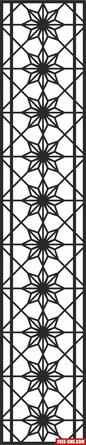 Door wall screen decorative wall decorative - Free dxf files ready to cut