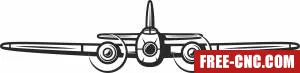 Fighter aircraft flight clipart - Download free dxf for cnc plasma cutting