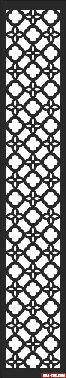 Decorative wall screen decorative door - Free dxf download