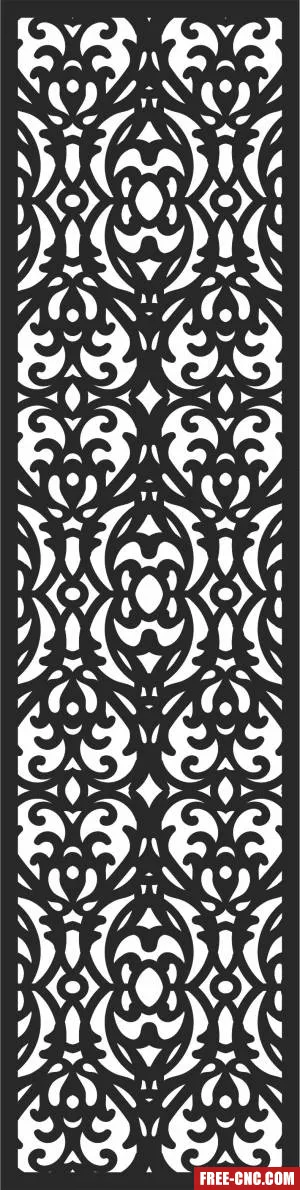 Decorative screen door wall - Download free dxf for cnc plasma cutting