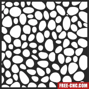 Decorative screen panels river rock - free dxf download