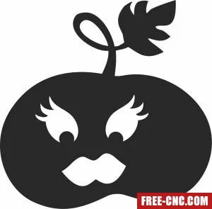 Halloween cute pumpkin - Download free dxf for cnc plasma cutting